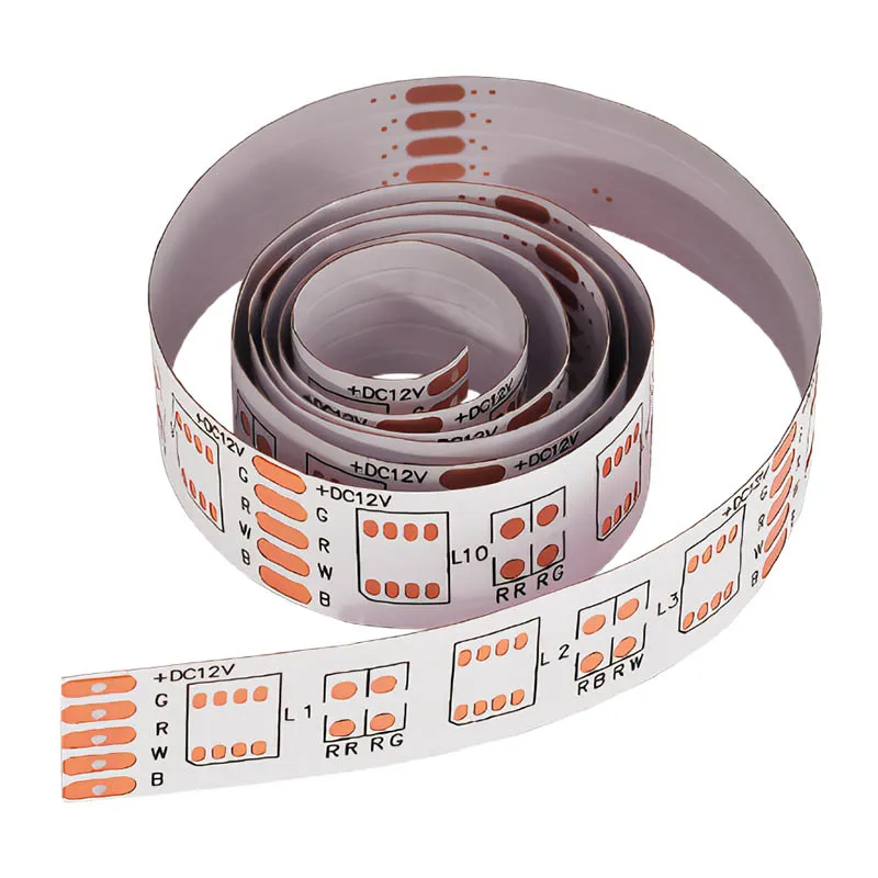 Comment câbler un circuit imprimé à bande lumineuse flexible double face ?
